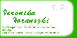 veronika horanszki business card